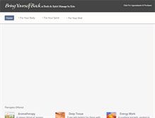 Tablet Screenshot of bringyourselfback.com